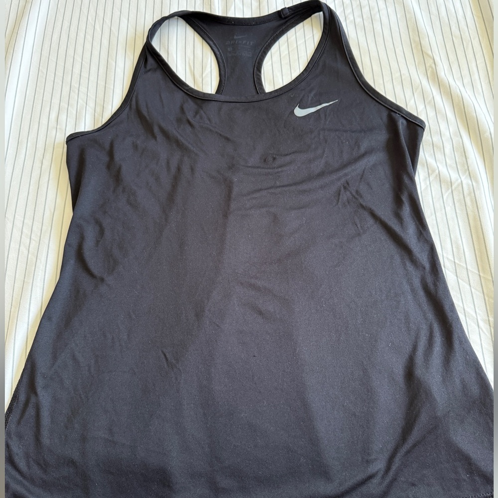 Nike Dri Fit Breathable Gray-Black Tank